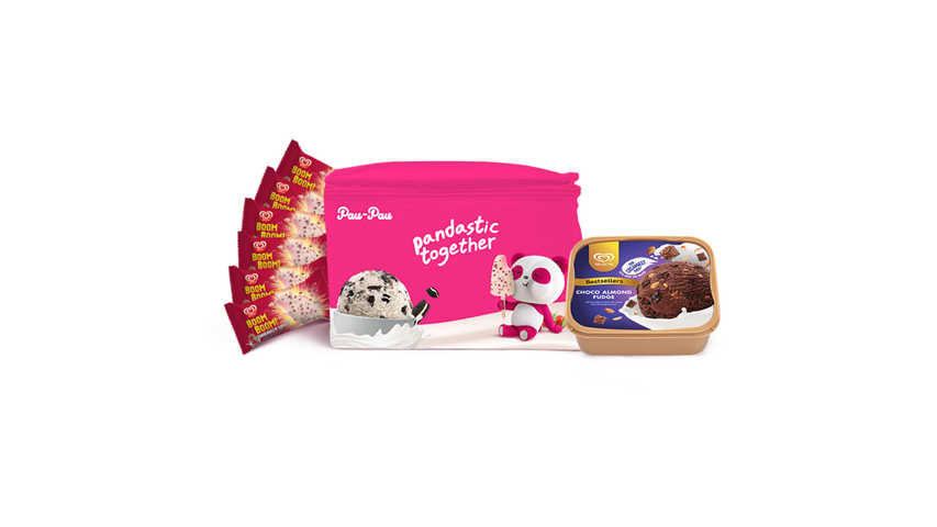 PauPau x Selecta Happiness Bundle Choco Almond Fudge 1.3L delivery